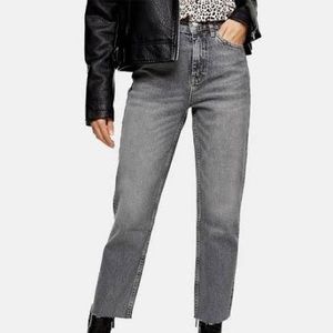TOPSHOP Straight Jeans BNWT Size 32 in Grey